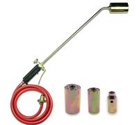 Soplete De Propano Para Deshierbe y Calefacción con 3 Boquillas (5/4/3,2 cm) - Pistola De Gas Licuado Para Quemar/Descongelar Pelo De Cerdo y Desmalezar