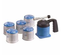 Soplete LM 1000 Set + 5 Cartuchos Soplete Bunsen Sopladores Herramientas
