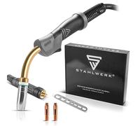 Soplete STAHLWERK AK25 | MB25 con paquete de manguera de 3 m, accesorios profesionales de soldadura para soldadores MIG MAG de gas inerte con conexión Eurocentral