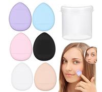 soplo de dedo, soplo de polvo de dedo Juego de 6 esponjas de maquillaje