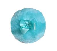 Soplo De Polvo Grande Y Esponjoso - Soplo De Polvo Corporal Ultra Con Lazo De Cinta | Soplo De Polvo Reutilizable Para El Cuerpo Y La Cara De Terciopelo | Soplo De Polvo De Felpa Esponjoso