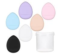 Soplo de polvo para dedos, maquillaje con esponja para dedos Juego de 6