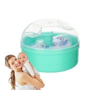 Soplo de polvo para polvo, Soplo de polvo para niños pequeños | Aplicador | y contenedor de polvo para polvo - Puff y estuche para polvos corporales para después del baño para niños pequeños, base en p