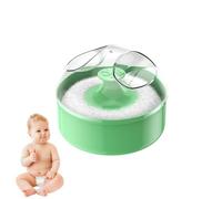 Soplo de polvo y contenedor - Polvo cosmético para el cuerpo del bebé, caja de almacenamiento de soplos de polvo suave | Organizador ligero de la caja del soporte del soplo del polvo del cuerpo, s