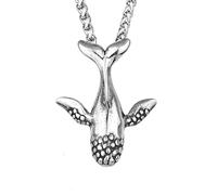 Sopodbacker Collar Colgante Cadena Hombre Mujer Joyas Necklace Ballena Azul Retro Hip Hop Calle Colgante Collar Joyería Hombres Y Mujeres Geometría Punk