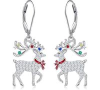 Sopodbacker Collar Colgante Cadena Hombre Mujer Joyas Necklace Colgante De Copo De Nieve Hueco Simple Muñeco De Nieve Regalo Clavícula Cadena Collar Fiesta Punk Geométrico Hombres Y Mujeres 麋鹿耳饰