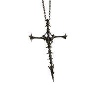 Sopodbacker Collar Colgante Cadena Hombre Mujer Joyas Necklace Collar Colgante De Cruz Esqueleto De Calavera De Estilo Oscuro Retro Hombres Y Mujeres Fiesta Regalo Punk