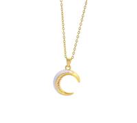 Sopodbacker Collar Colgante Cadena Hombre Mujer Joyas Necklace Collar Colgante Luna De Amor Romántico Mujer Mujer Cadena De Clavícula De Uso Diario
