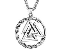 Sopodbacker Collar Colgante Cadena Hombre Mujer Joyas Necklace Collar Colgante Runa Retro Joyería Hombres Y Mujeres Punk Geométrico Fiesta 单吊坠