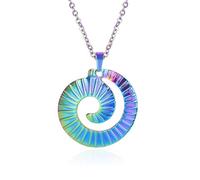 Sopodbacker Collar Colgante Cadena Hombre Mujer Joyas Necklace Collar De Hilo Accesorios De Joyería Hombres Y Mujeres Punk Geométrico Fiesta De Boda 七彩-40+5Cm项链