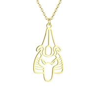 Sopodbacker Collar Colgante Cadena Hombre Mujer Joyas Necklace Collar De Joyería Retro Hombres Y Mujeres Geométrico Clásico Simple 金色