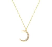 Sopodbacker Collar Colgante Cadena Hombre Mujer Joyas Necklace Collar De Luna Creciente Simple Collares Colgantes De Media Luna Lisa Para Mujeres