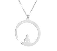 Sopodbacker Collar Colgante Cadena Hombre Mujer Joyas Necklace Collar De Meditación Caballo Regalo De Amor Plata