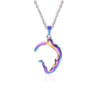 Sopodbacker Collar Colgante Cadena Hombre Mujer Joyas Necklace Collar Joyería Accesorios Punk Geométrico Boda Hombres Y Mujeres Fiesta Retro 七彩-40+5Cm项链