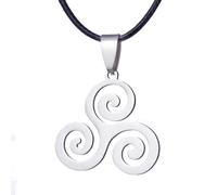 Sopodbacker Collar Colgante Cadena Hombre Mujer Joyas Necklace Collares De Lobo Adolescente Punk Party Girl Men Triskele