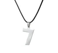 Sopodbacker Collar Colgante Cadena Hombre Mujer Joyas Necklace Forma 0-9 Número Colgante Mujer Figura Collares Clavícula Cadena Joyería Regalos 7