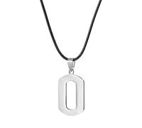 Sopodbacker Collar Colgante Cadena Hombre Mujer Joyas Necklace Forma 0-9 Número Colgante Mujer Figura Collares Clavícula Cadena Joyería Regalos 0