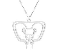 Sopodbacker Collar Colgante Cadena Hombre Mujer Joyas Necklace Joyería Del Dios Del Zodiaco Diosa Diosa Colgante Collar Regalo Para Hombres Y Mujeres 钢色