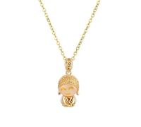 Sopodbacker Collar Colgante Cadena Hombre Mujer Joyas Necklace Lindo Pequeño Maitreya De La Suerte Buda Colgante Collares De Mujer Cadenas Femeninas De Estilo Vintage Cadena Cruzada