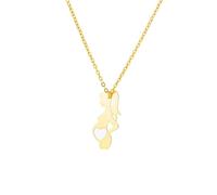 Sopodbacker Collar Colgante Cadena Hombre Mujer Joyas Necklace Madre Bebé Mamá Colgante Collares Mujeres Niño Embarazada Cadena Corazón Regalo N04255G-2