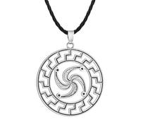 Sopodbacker Collar Colgante Cadena Hombre Mujer Joyas Necklace Símbolo De Protección Colgante Collar Geométrico Hombres Y Mujeres Fiesta Clásica