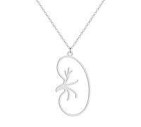 Sopodbacker Collar Colgante Cadena Hombre Mujer Joyas Necklacecollar Colgante Riñón Punk Gótico Vintage Fiesta De Bodas Acero