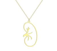 Sopodbacker Collar Colgante Cadena Hombre Mujer Joyas Necklacecollar Colgante Riñón Punk Gótico Vintage Fiesta De Bodas Oro