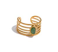 Sopodbacker Ring Anillo Anillos Mujer Hombre Rings Anillo Abierto Hueco En Capas Redimensionable Yh217A