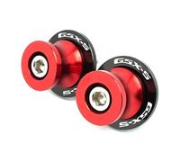 Soporta de Diábolos de Basculante M8 para GSX-S 750 1000 125 150,Rojo | Compatible con GSX-S / GSXS 125,150,750 y 1000;juego de 2 diábolos M8 para basculante y caballete trasero
