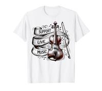 Soporta música en Vivo Camiseta
