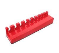 Soporte 10 con Plástico Rojo para Neumáticas Llaves Ranuras | Organizador Vertical para Caja y Baúl, Base Ancha con Bloqueo de Ranuras, Acceso Rápido y Montaje Fácil