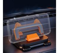 Soporte 2 en 1 para teléfono de coche y señal de estacionamiento temporal | Placa de ABS para montaje automático para salpicadero, pantalla oculta rápida con un solo clic, horizontal estable y