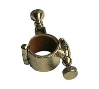 Soporte abierto con bisagra atril trompeta Ø14 mm dorado