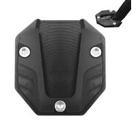 Soporte acolchado para soporte de motocicleta, placa de extensión de caballete lateral antideslizante, almohadilla para reposapiés, base estable y ampliada, soporte de motocicleta de alta resistencia