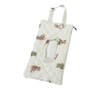 Soporte acolchado para toallitas húmedas con cordón, bolsa portátil para colgar toallitas húmedas, bolsa reutilizable de gran capacidad, bolsa de viaje diario (oso marrón)