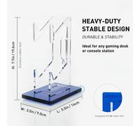 Soporte acrílico de 2 niveles XiHAMA para mandos: soporte de exhibición universal para Xbox Series X/S, PS5, PS4, Switch Pro y más.