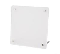 Soporte acrílico para CD y tarjetas fotográficas con cubierta a prueba de polvo e impermeable para un almacenamiento seguro y elegante de discos y fotos (1 CD (15 x 15 cm)