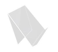 Soporte acrílico para libros, para escritorio, estantes y sala de estudio - Almacenamiento de libros de cocina, folletos y papelería, sujetalibros acrílicos, soporte transparente para revistas y