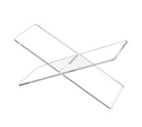 Soporte acrílico para libros, soporte transparente para libros de cocina, soporte abierto para el hogar, dormitorio, cocina, mesa de centro, oficina, biblioteca