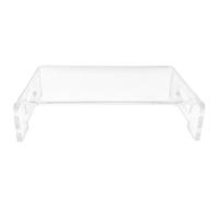 Soporte acrílico para monitor de computadora, elevador de pantalla de acrílico transparente para mejorar la visibilidad y la organización del