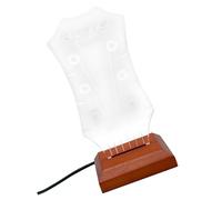 Soporte acrílico para púas de guitarra, 7 colores, iluminado, soporte para púas de guitarra eléctrica con base para almacenamiento de púas