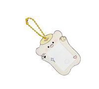 Soporte acrílico para tarjetas de crédito, llavero para tarjetas de crédito de animales, para tarjetas de estudiante, regalos de identidad, llavero con colgante de foto
