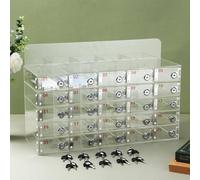 Soporte acrílico para teléfono montado en la pared con múltiples ranuras para un almacenamiento seguro, perfecto para aulas y oficinas, ¡decora tu espacio de manera eficiente!