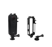 Soporte adaptador de marco de cámara para Insta360 X4 Air Protective Frame Soporte adaptador con zapata fría Multifunción Expansión Montaje de liberación rápida para accesorios de cámara de aire X4