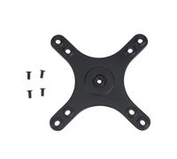 Soporte adaptador de monitor de escritorio para 75/100 patrones, placa de aluminio, centro roscado de 1/4 pulgadas, hardware de cuatro tornillos, soporte de pantalla adaptador de soporte de conversión