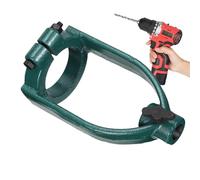 Soporte adaptador de taladro de agujero cuadrado | Soporte antideslizante de acero inoxidable para taladros de mano, no se oxida fácilmente, suministros para taladros de banco y accesorios de mano