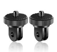 Soporte Adaptador de trípode de aleación de aluminio de 1/4 pulgadas trípode 2pcs para GoPro Insta360 One X2 X3 X4 Sony SJCAM Xiaomi Xiaoyi y otros accesorios de cámara de acción Soportes robustos