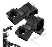 Soporte Adaptador Para Espejo De Moto | 2 Unidades Abrazadera De Aluminio Universal | Soporte De Fijación Para Manillar,Para Acampada Senderismo Ciclismo Carretera Desplazamientos