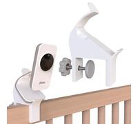 Soporte adecuado para Alecto DVM-71 - Soporte para monitor de bebé - Versión 2 - Para borde de cama de 10 a 42mm - Adecuado para Ikea Sniglar