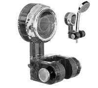 Soporte adhesivo para cabezal de ducha, soporte de ducha de agarre seguro, soporte de ducha de ángulo ajustable, soporte de cabezal de ducha adhesivo para montaje